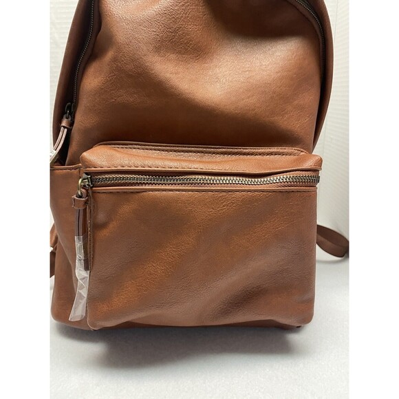 New Sonoma Goods For Life Essential Backpack Cognac Color. last Photo for wear - Picture 2 of 10
